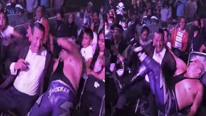 Alfredo Adame queda humillado durante función de Lucha Libre