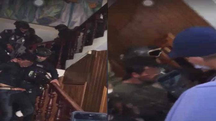 Circulan videos de la detención de personas en San Juan Nuevo