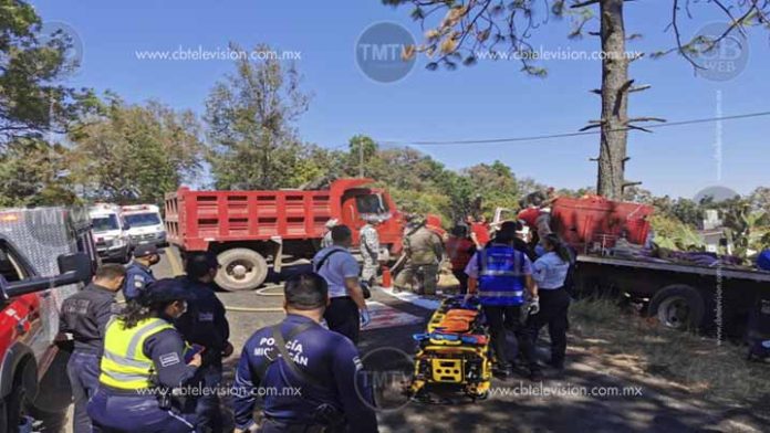 Torton sin frenos deja 10 peregrinos heridos en Villa Madero