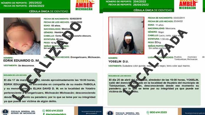 FGE localiza a siete mujeres reportadas como desaparecidas en Michoacán