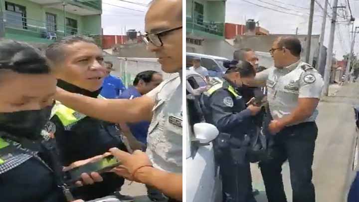 Elemento de la GN golpea a tránsito por infraccionarlo Elemento de la GN golpea a tránsito por infraccionarlo