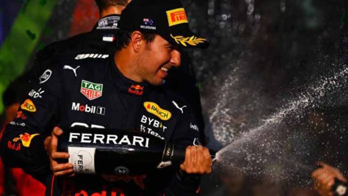 Checo Pérez obtiene el segundo lugar en el GP de Italia