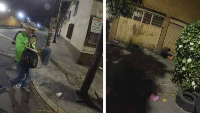 Héroe sin capa; regala pan y leche a personas en situación de calle
