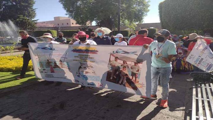 Marcha por inclusión a personas discapacitadas en Morelia