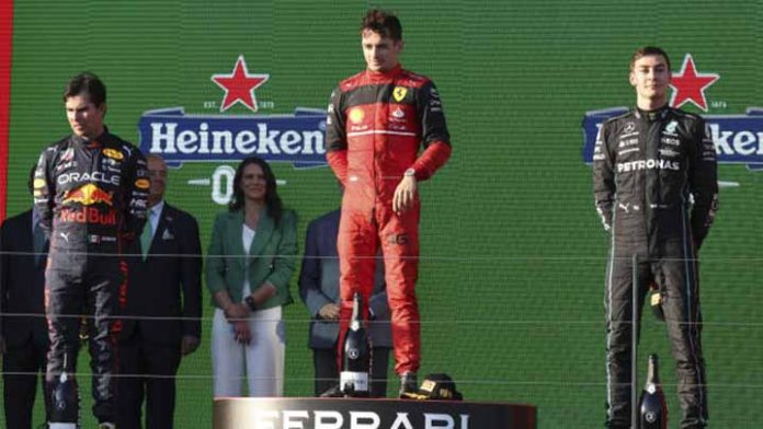 Checo Pérez alcanza su primer podio de la temporada