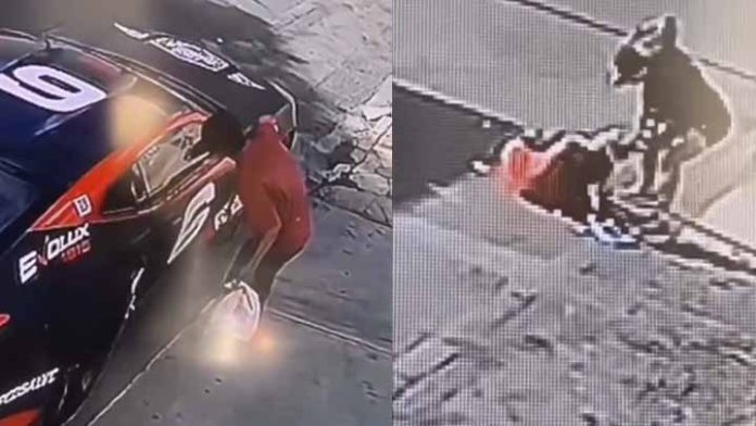 Peleador mexicano de MMA golpea a sujeto que rayó su carro