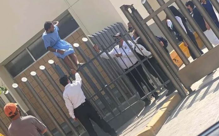 Paciente se escapa  para no recibir atención médica en el IMSS