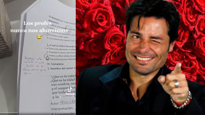 Estudiante se disculpa con su maestro escribiendo una canción de Chayanne