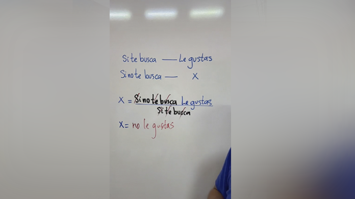 Un joven en TikTok muestra la formula secreta para saber si le gustas