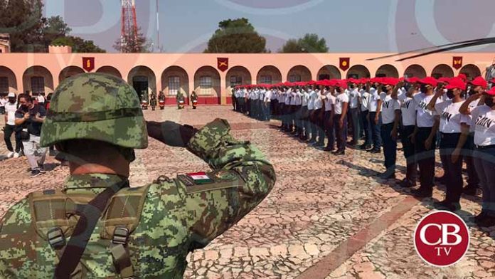 300 elementos del Servicio Militar Nacional realizan protesta de Bander
