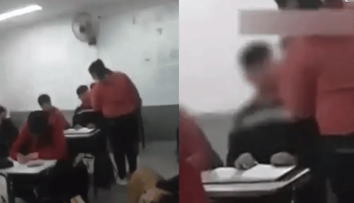 Madre le da cachetada a alumno que le hacía bullying a su hijo