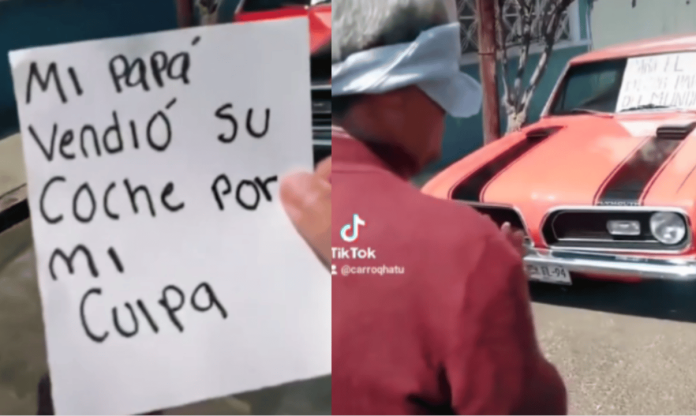 Joven recupera el carro que su papá había vendido para pagar sus estudios