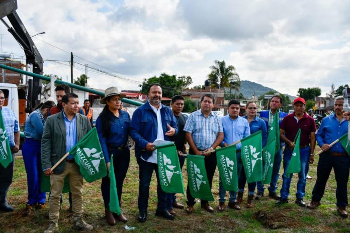 Con inversión de 13 millones 194 mil, arranca Julio Arreola cuatro obras a favor de los patzcuarenses