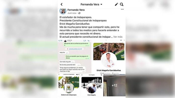 Denuncian a edil de Indaparapeo por adeudo alimenticio