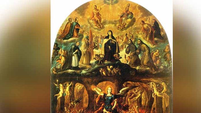 El cuadro Ánimas de Cristóbal Villalpando, fue pintado expresamente para el Templo de Santiago Tuxpan hace ya 300 años