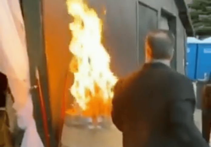 Hombre se embriaga y provoca incendio en una boda