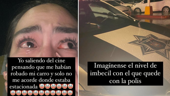 Joven reporta que le robaron su auto al salir del cine pero recuerda que lo estacionó en otro lugar