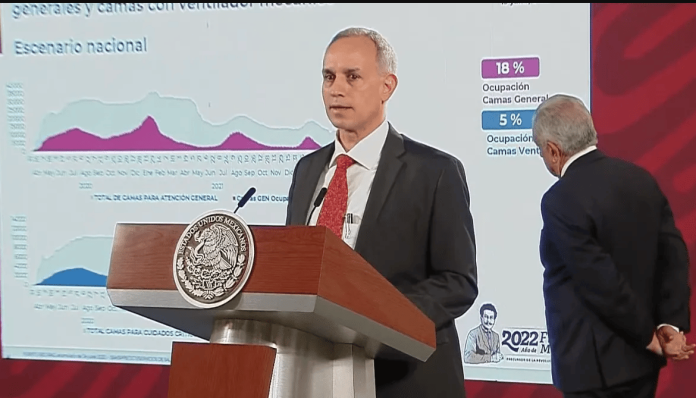 López Gatell destaca descenso de casos de quinta ola de COVID-19 en México