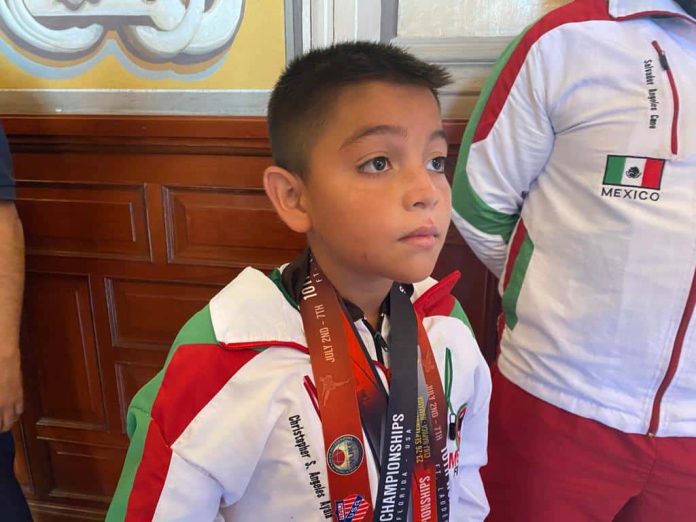 Con tan sólo 8 años ha ganado 3 medallas internacionales