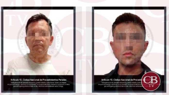 Jorge y Jorge Jr., fueron detenidos en el municipio de Lázaro Cárdenas, Michoacán, acusados de asesinar a una mujer en el estado de Morelos.