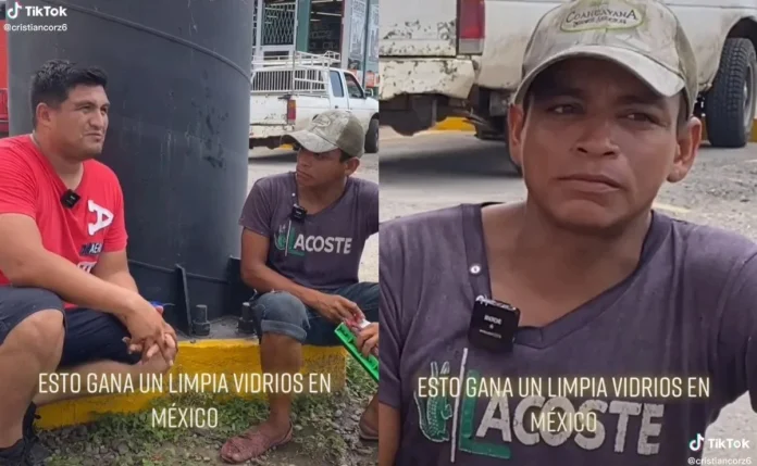 Limpiaparabrisas revela que gana más que un profesionista en México
