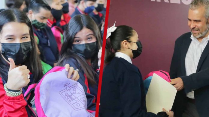 Entrega Bedolla 789 kits de útiles escolares para ciclo 2022-2023
