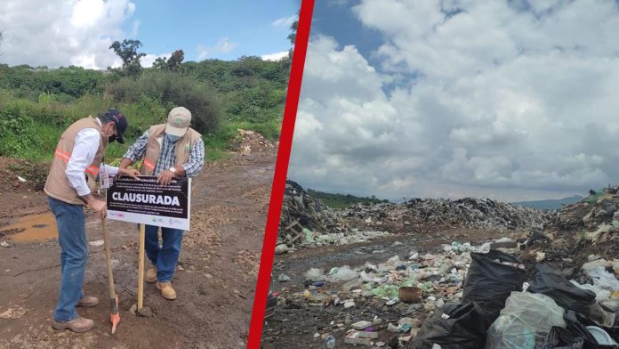 Por mal manejo, clausuran basurero de Quiroga