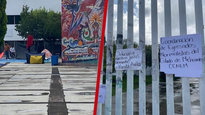 Toma de normalistas impide pago de 20 mil docentes
