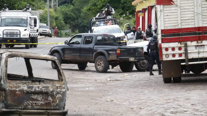 El secretario de SSP encabezó personalmente las tareas operativas en la zona.