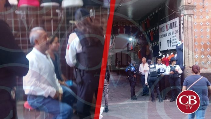Comerciantes se lían a golpes en el centro de Morelia