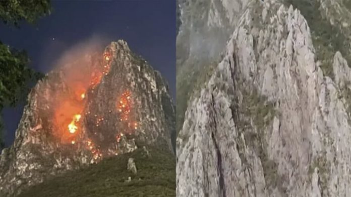 Tras casi 12 horas controlan incendio del cerro de La Silla