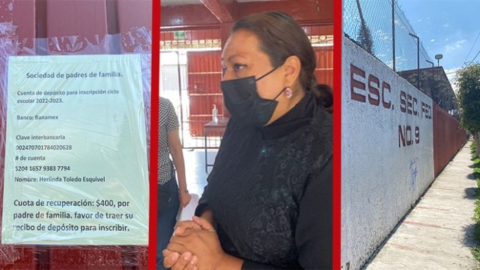 Madres no pueden pagar cuotas de la Sec. Fed. No. 9 y les niegan inscripción