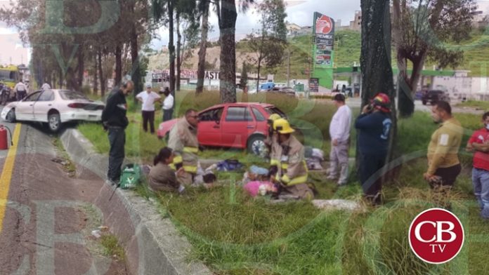 Tres heridos deja brutal choque en el libramiento de Morelia