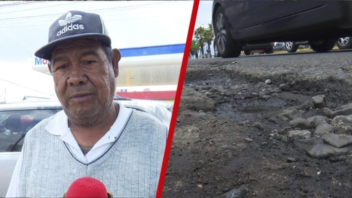 No aguantó ni el año; reecarpetamiento del periférico ya tiene baches y hasta socavones