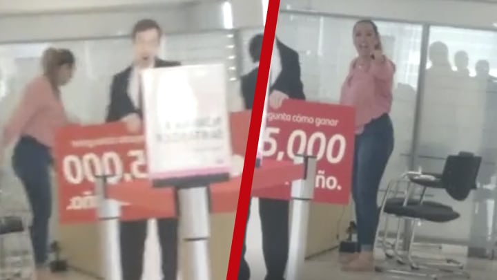Mujer le grita cajera de banco "Soy de la DEA" Mujer le grita cajera de banco "Soy de la DEA"