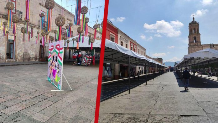 Con 835 comerciantes, comienza la instalación de comercios en el Centro de Morelia