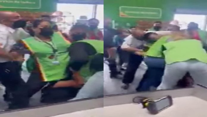 pelea supermercado