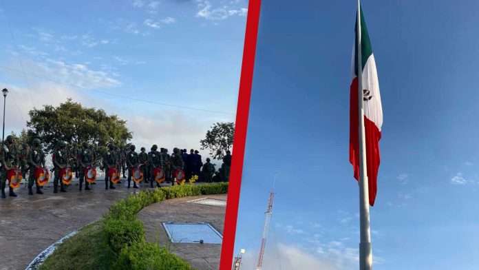 Con izamiento de bandera arranca mes patrio en Morelia