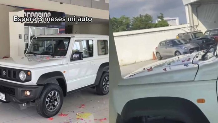 Esperó tres meses por su auto y lo choca dentro de la agencia