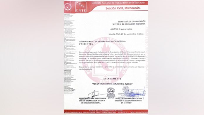 Funcionario del Gobierno estatal incita a bloqueos carreteros