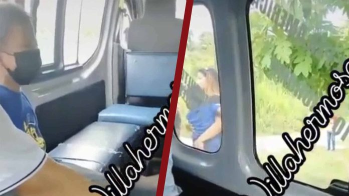 Señora se baja de la combi y olvida a su hijo