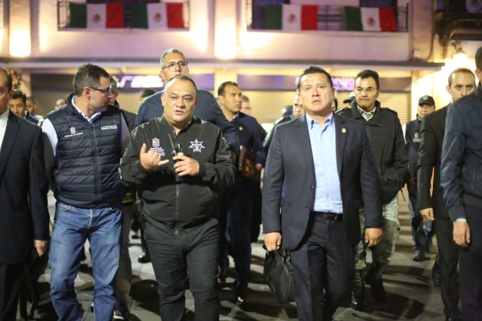 Segob, SSP, Sedena, GN y Policía Morelia instalan dispositivo de seguridad para las Fiestas Patrias en el Centro Histórico de Morelia