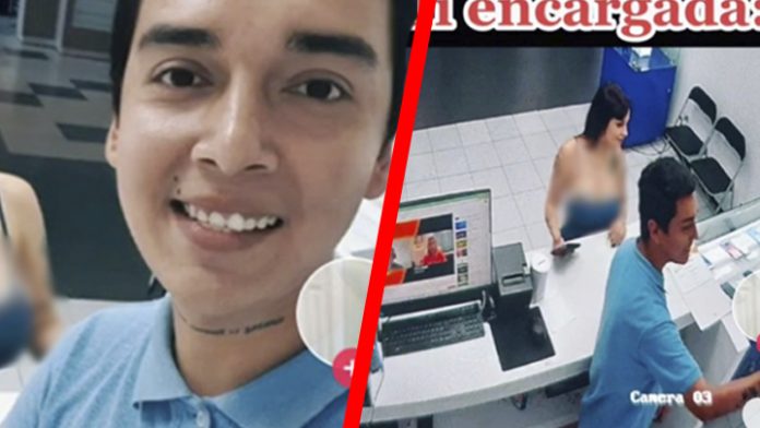 Joven se toma fotos junto a Karely Ruiz y lo descubre su jefa