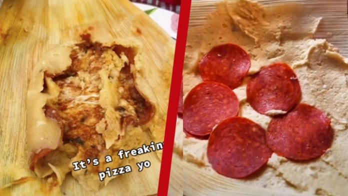 Los nuevos tamales hechos con pizza