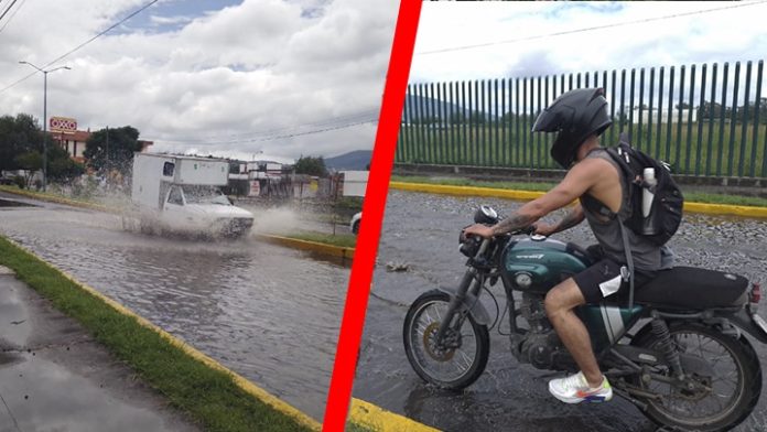 ¡Recién arreglada! Amanece inundada Av. Universidad, otra vez