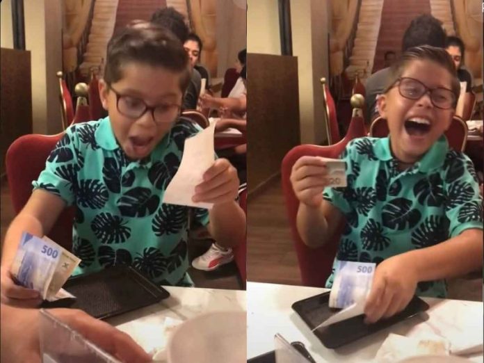VIDEO: Niño invita a su papá a comer con sus ahorros y su reacción se hace viral
