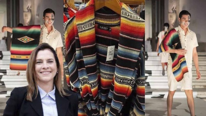 Beatriz Gutiérrez Müller denuncia plagio de Ralph Lauren al Sarape de Saltillo