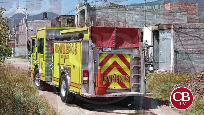 Conato de incendio en vivienda moviliza a Bomberos Morelia