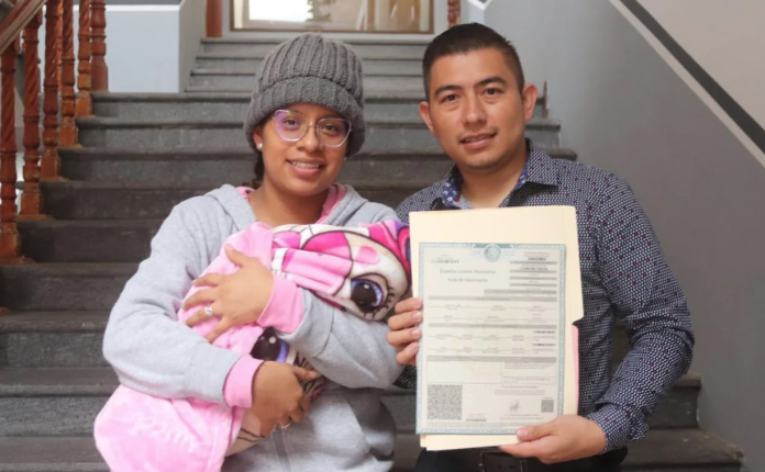 Registran bebé con el apellido materno primero en Hidalgo