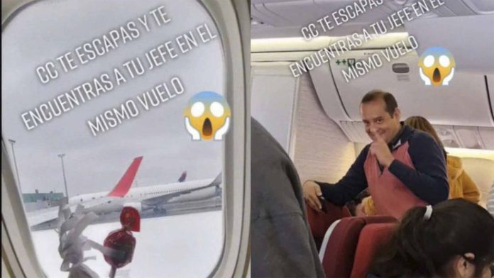 Joven se escapa de su trabajo para irse de vacaciones y se encuentra a su jefe